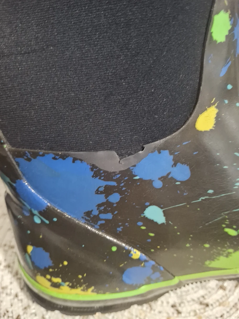 Bogs Kids Black Rain/Snow Boots Size 6.